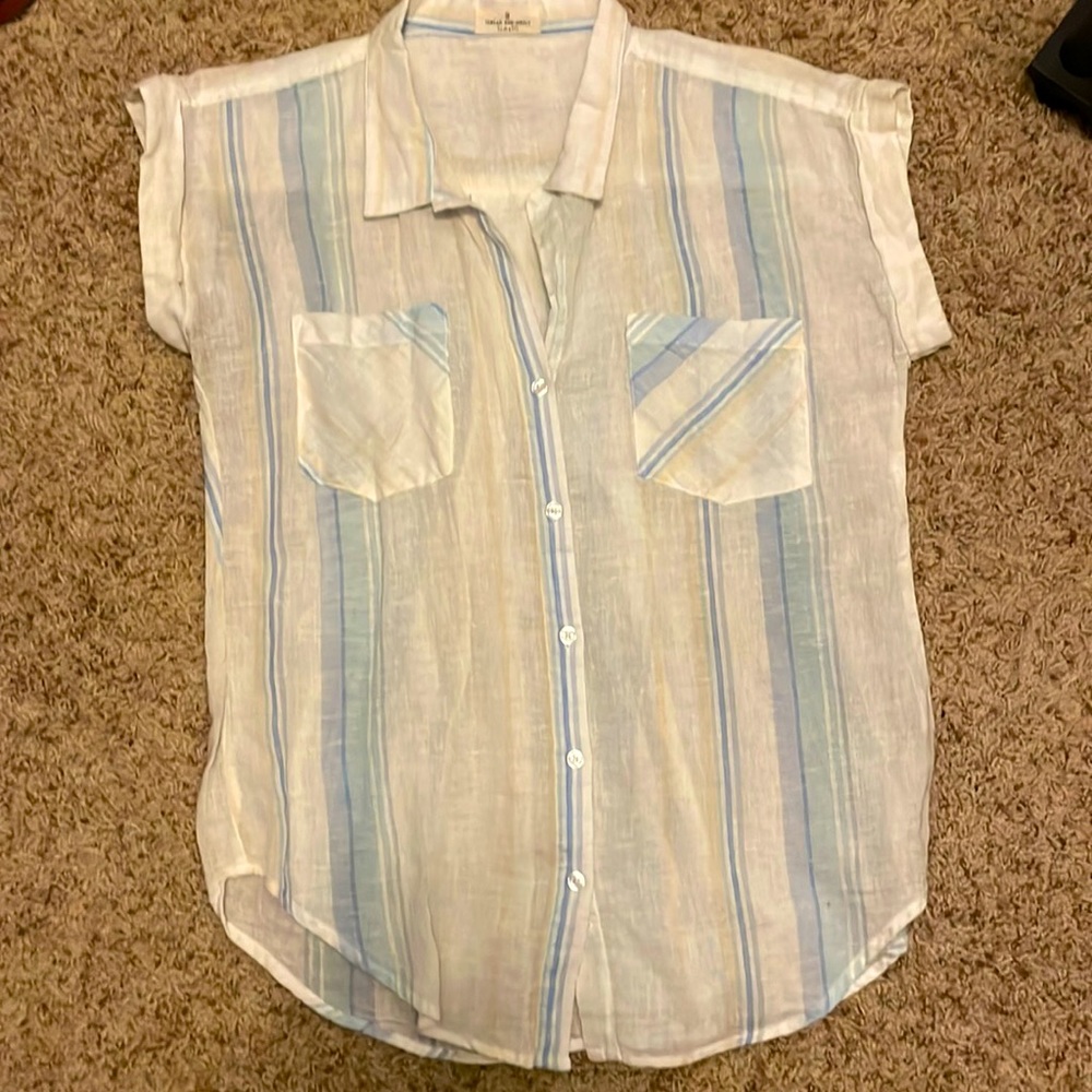 Women’s Thread and Supply Lightweight Cotton Linen Blend Beach Cover size: S